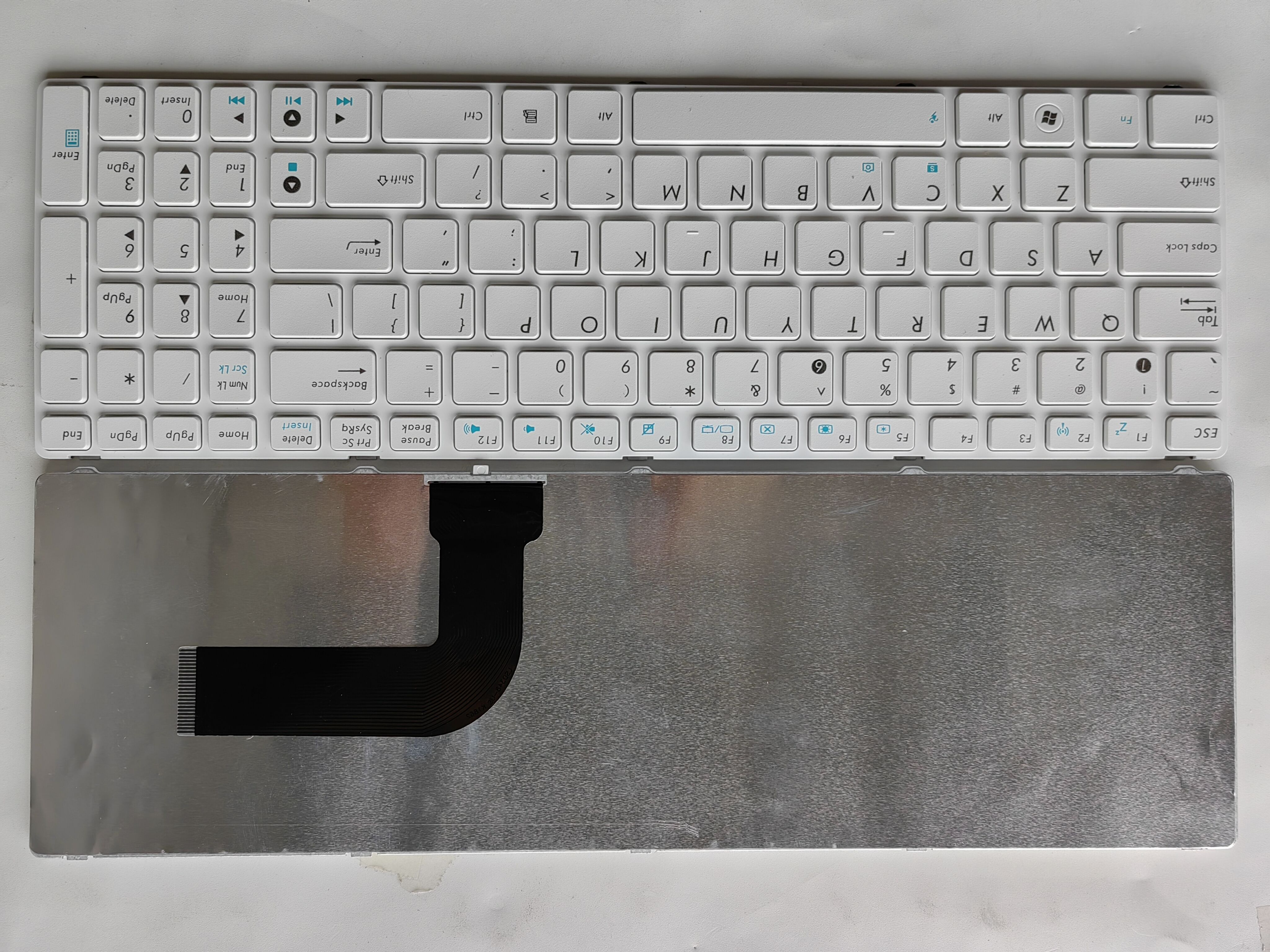 Picture of New Replacement Laptop Keyboard For ASUS K52/K53S/K54H/N61/G60/N53/N73/X61/X55V WHITE FRAME BLACK (OEM) US Layout